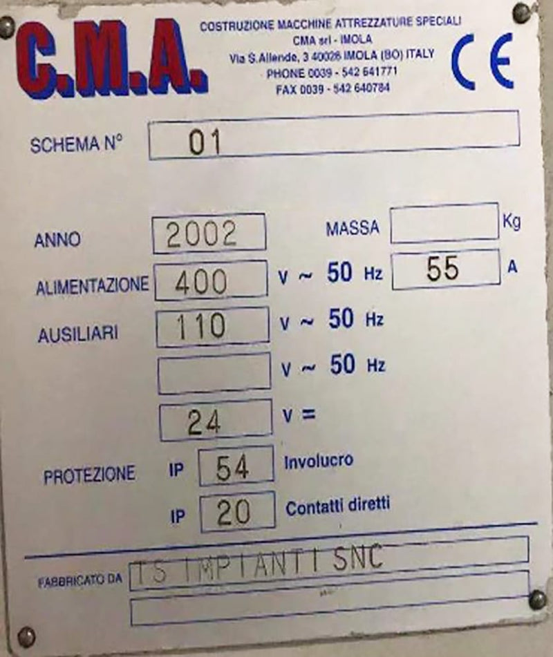 Costruzione Machine Attrezzature (CMA) ALE 056 Boring Machine