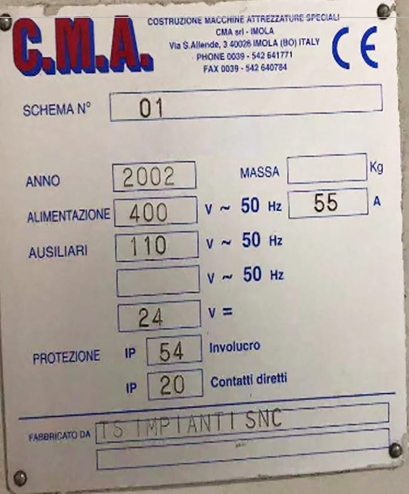 Costruzione Machine Attrezzature (CMA) ALE 052 Boring Machine