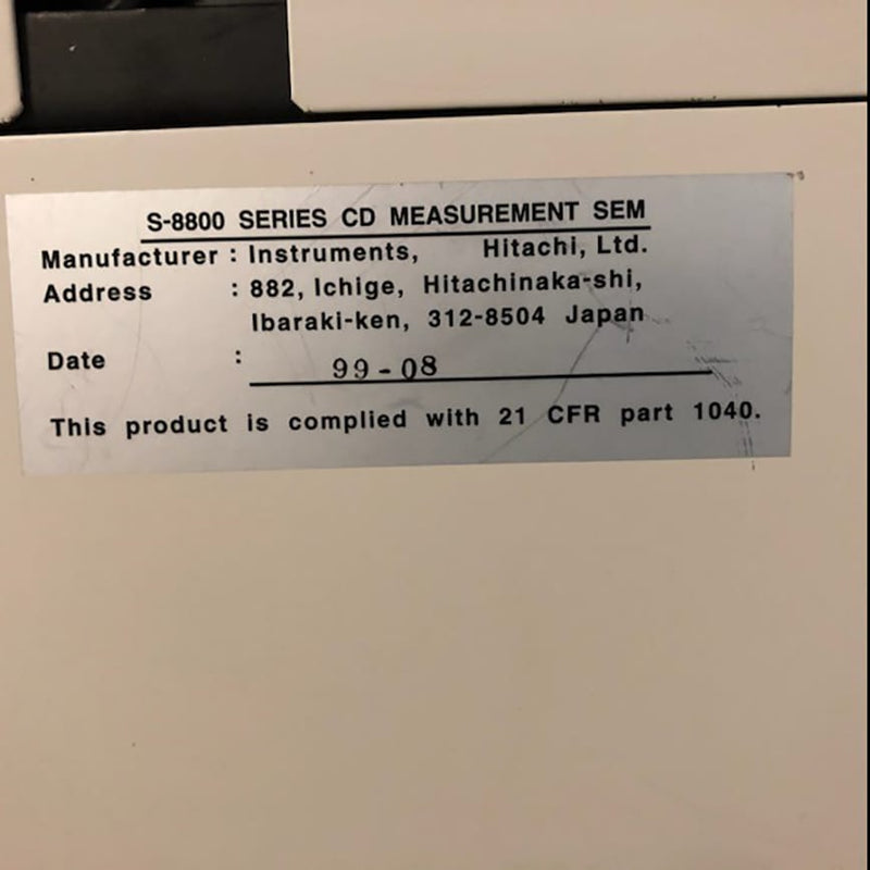 Hitachi S 8840 CD-SEM (Critical Dimension Scanning Electron Microscope)