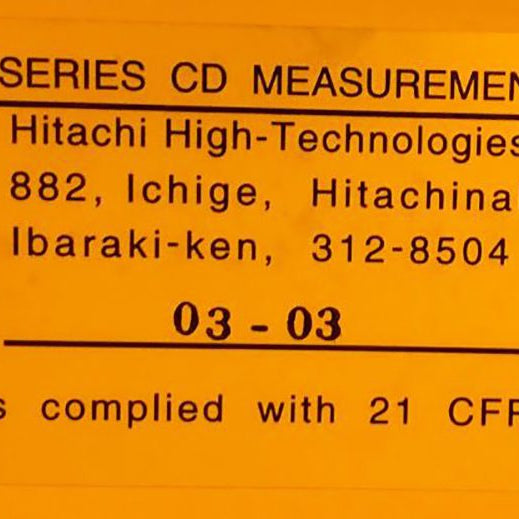Hitachi S 9220 CD-SEM (Critical Dimension Scanning Electron Microscope)