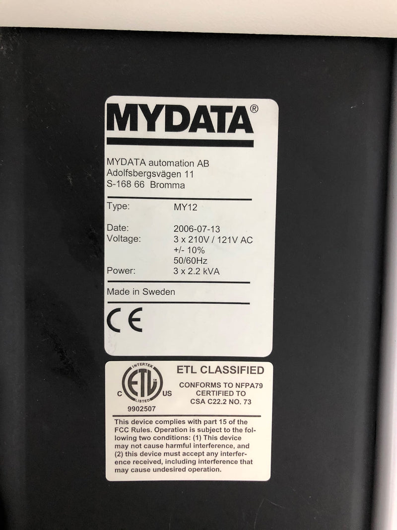 Mycronic / Mydata MY 12 E Pick and Place