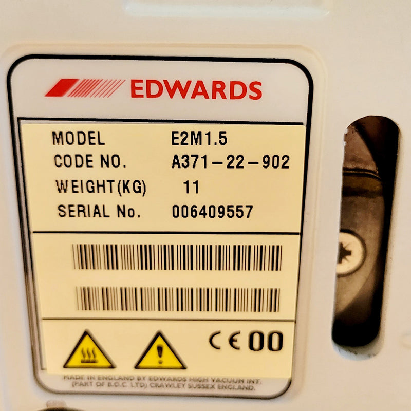 Edwards E 2 M 1.5 Electric Rotary Vane Pump