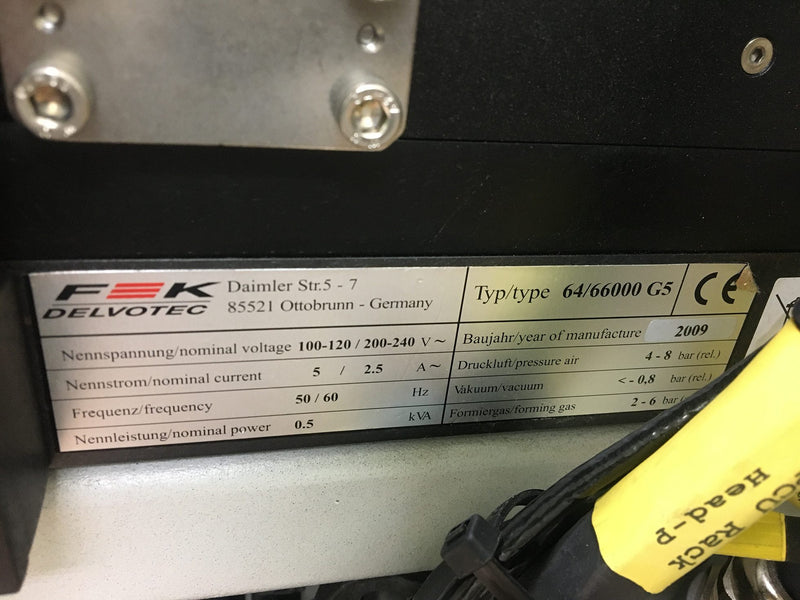 F&K Delvotec G 5 6600 Heavy Wire Use