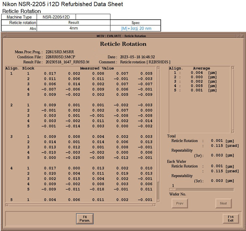 Nikon NSR 2205 i 12 D i-Line Stepper