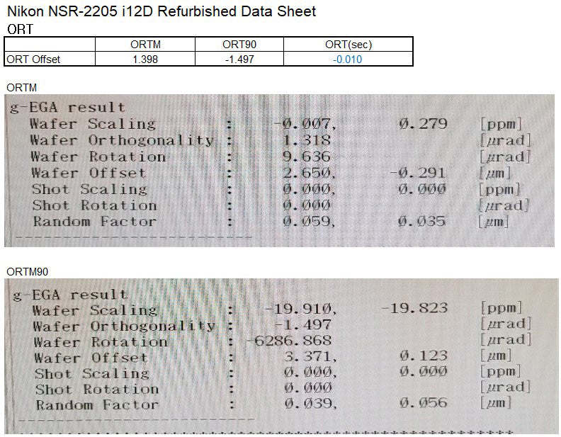 Nikon NSR 2205 i 12 D i-Line Stepper