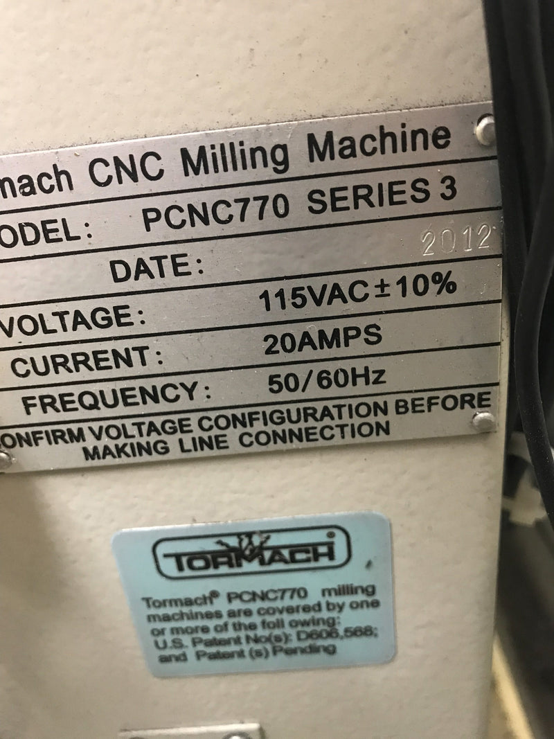 Tormach PCNC 770 CNC Milling Machine