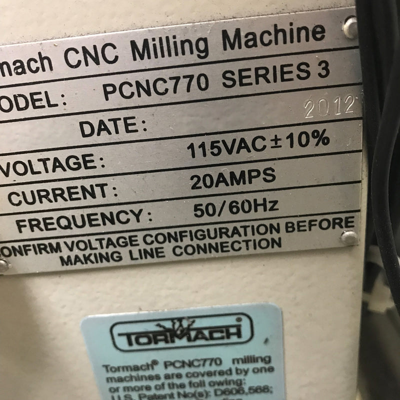 Tormach PCNC 770 CNC Milling Machine