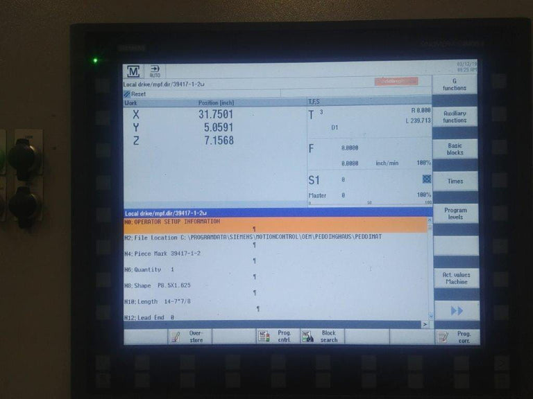 Peddinghaus Ocean Avenger Plus MDL 1250 / 1 C I CNC Drilling Machine