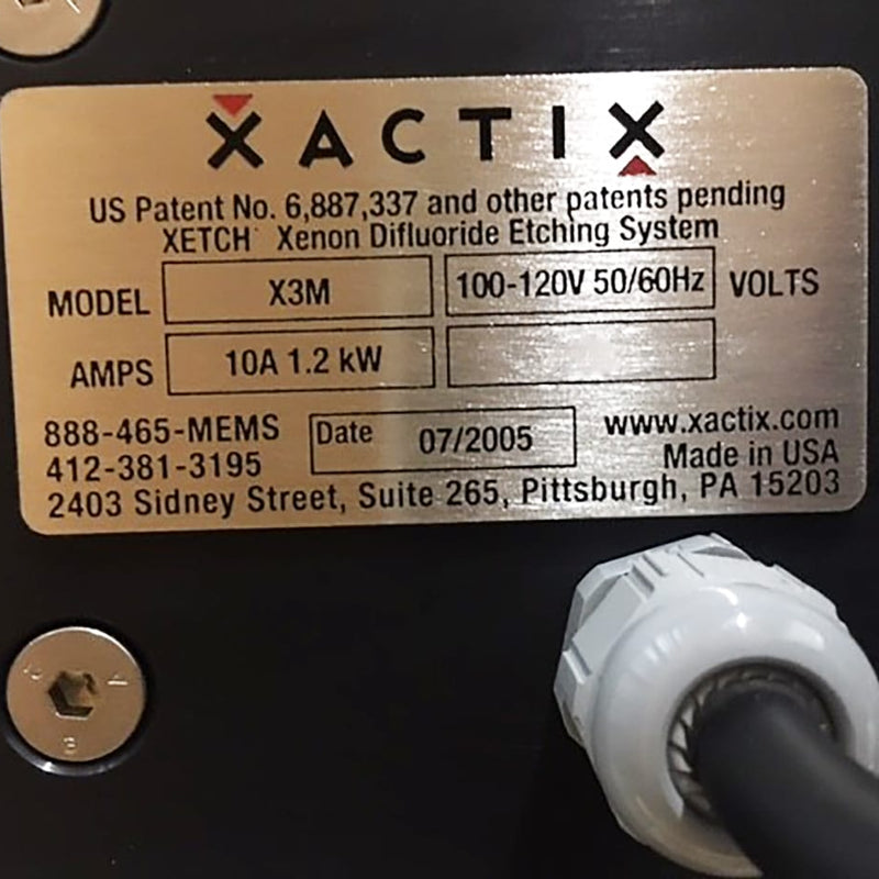 Xactix X 3 M Xenon Difluoride Etcher