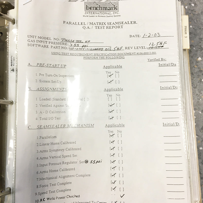Benchmark Gen 2 Seam Sealer