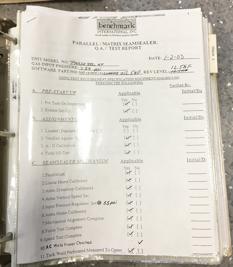 Benchmark Gen 2 Seam Sealer