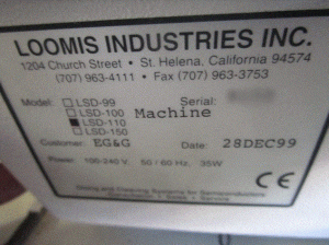 Buy Loomis-LSD-110-Scribe Dicing Machine-33254 Online