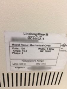 Buy Lindberg / Blue M-MO 1440 A-1--33562 Online