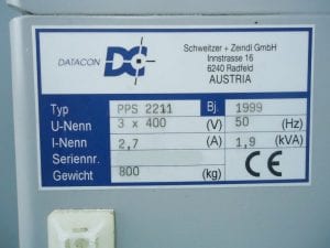 Datacon-PPS 2211-Underfilling Machine-33772 Refurbished