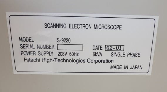 Hitachi-S-9220-Critical Dimension - Scanning Electron Microscopy (CD-SEM)-33815 Image 4