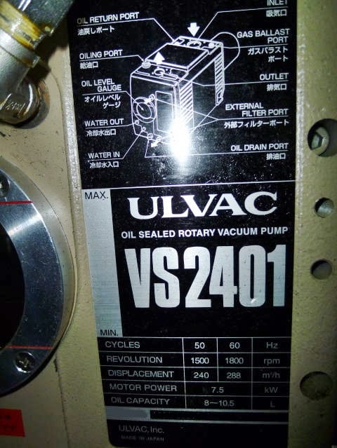 Ulvac-VS 2401-Pumps-32673 Refurbished