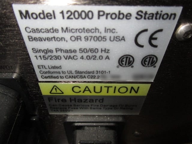 Cascade-12000-Probe Station-26294 For Sale