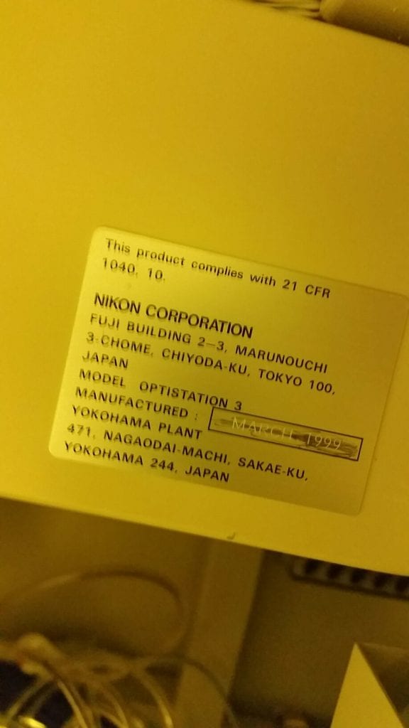 Purchase Nikon-Optistation 3-Wafer Inspection System-39586