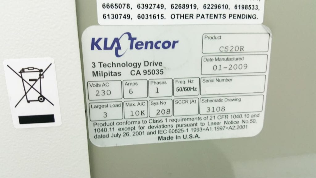 Check out KLA-Tencor-Candela CS-20-Surface Analyzer-40632