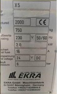 Ekra-X 5-Auto Screen Printer-42346 Refurbished