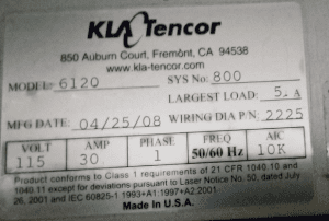 Buy KLA-Tencor-Candela 6120-Surface Analyzer-44882 Online