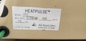 AG Associates-Heatpulse 410--47120 Refurbished