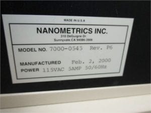 View Nanometrics-NanoSpec 6100-Film Analysis System-47675
