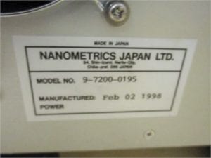 Purchase Nanometrics-NanoSpec 6100-Film Analysis System-47675