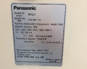 Panasonic-BM 221-Pick & Place Machine-51282 For Sale