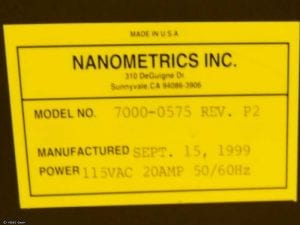 View Nanometrics-8000 X-FTI-Film Thickness Measurement-51765