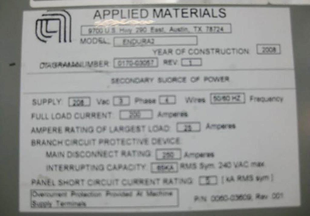 Applied Materials-Endura 2-PVD-52626