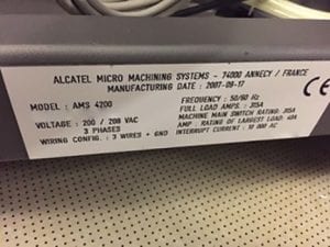 Alcatel-AMS 4200-Advanced Multichamber ICP Deep Etcher-54333