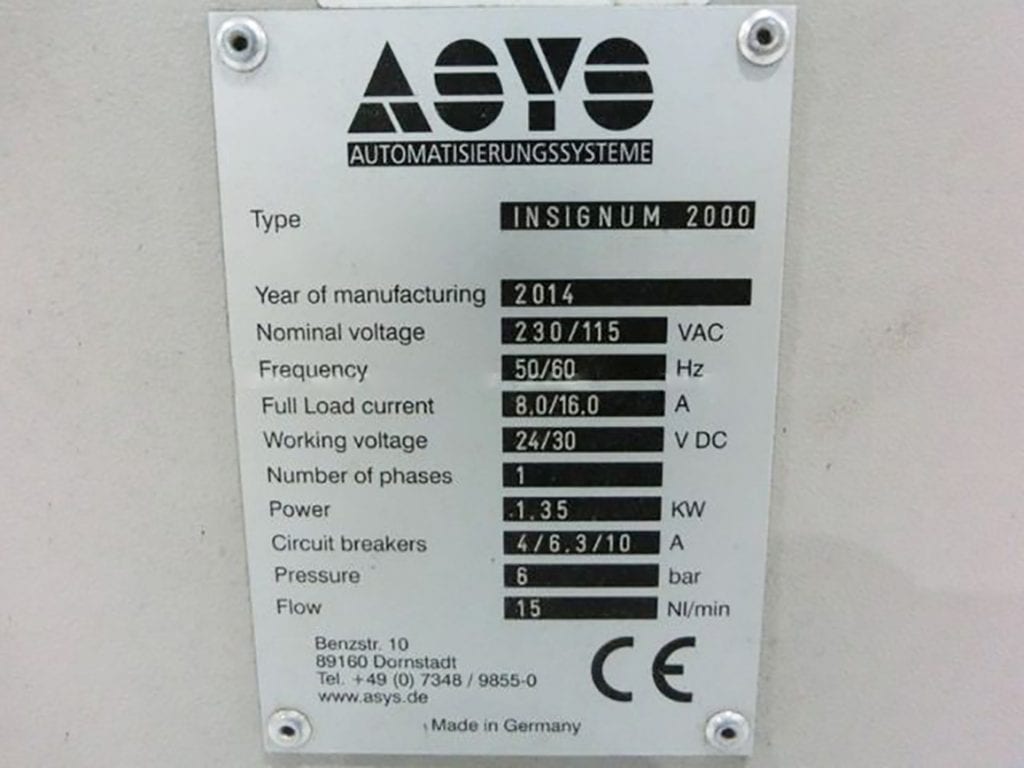Ask Asys-Insignum 2000-PCB Laser Marker-54615