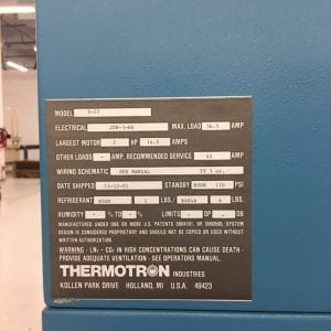 Thermotron-S 27-Oven-55919 For Sale