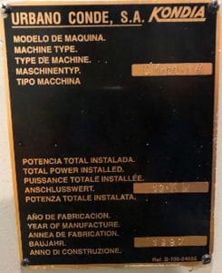 Kondia-CM 60 MA-CNC-56170 For Sale