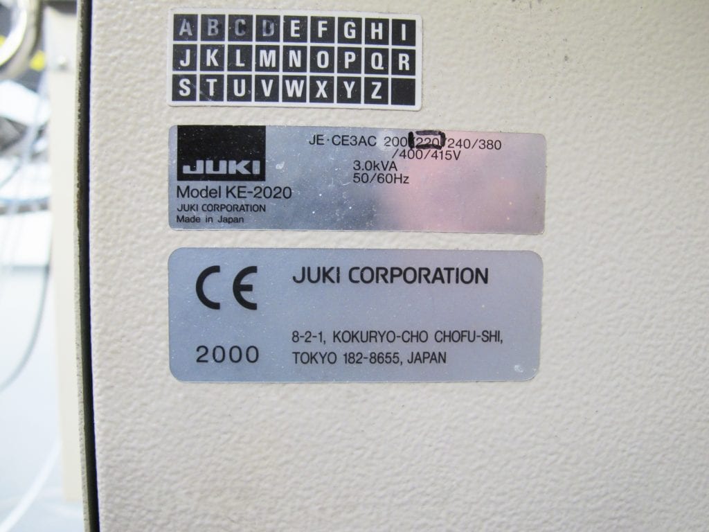 Juki -KE 2020 -Placement -56325 Refurbished