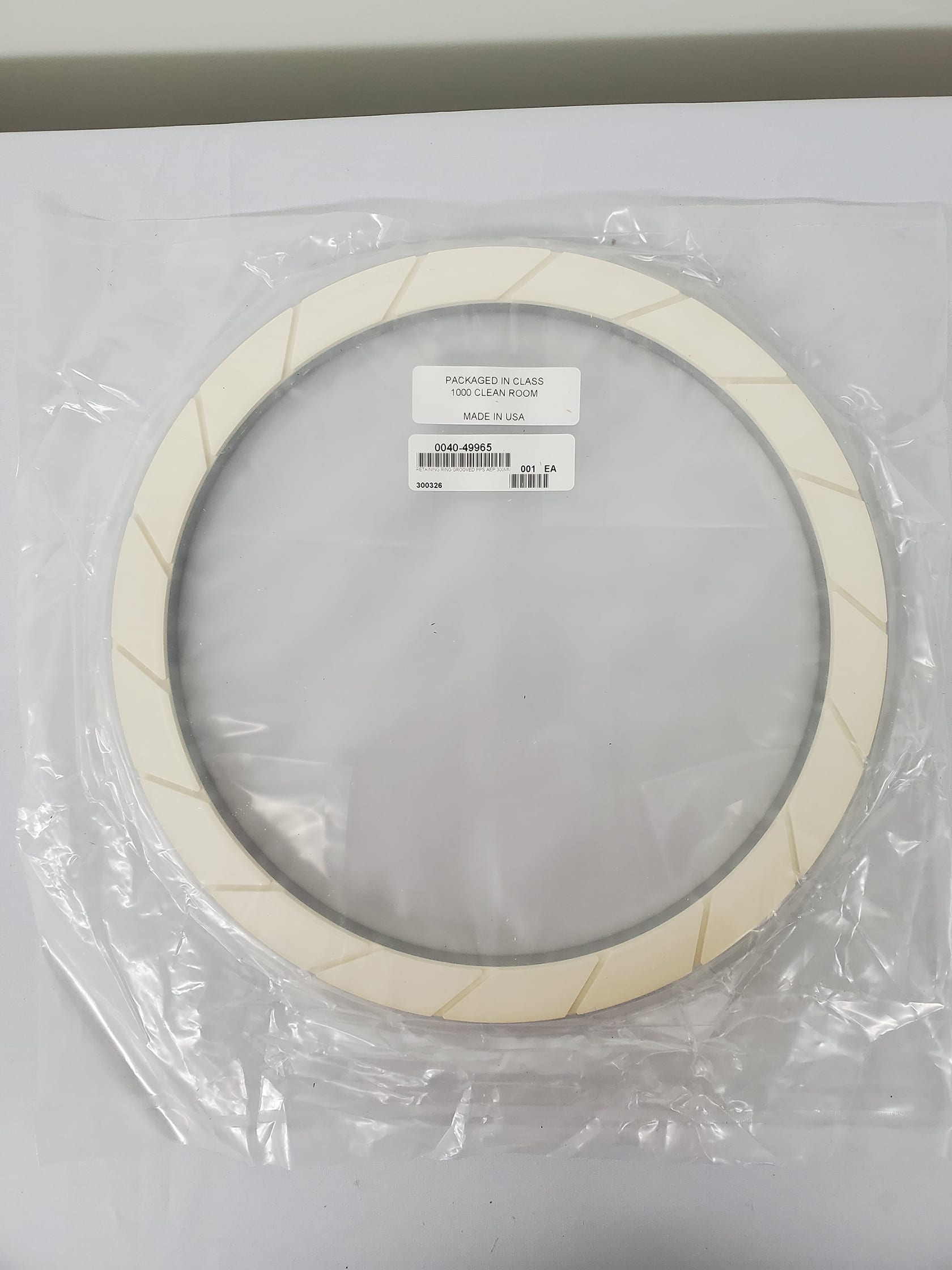 Applied Materials Grooved PPS AEP 300MM Profiler Retaining Ring For Sale