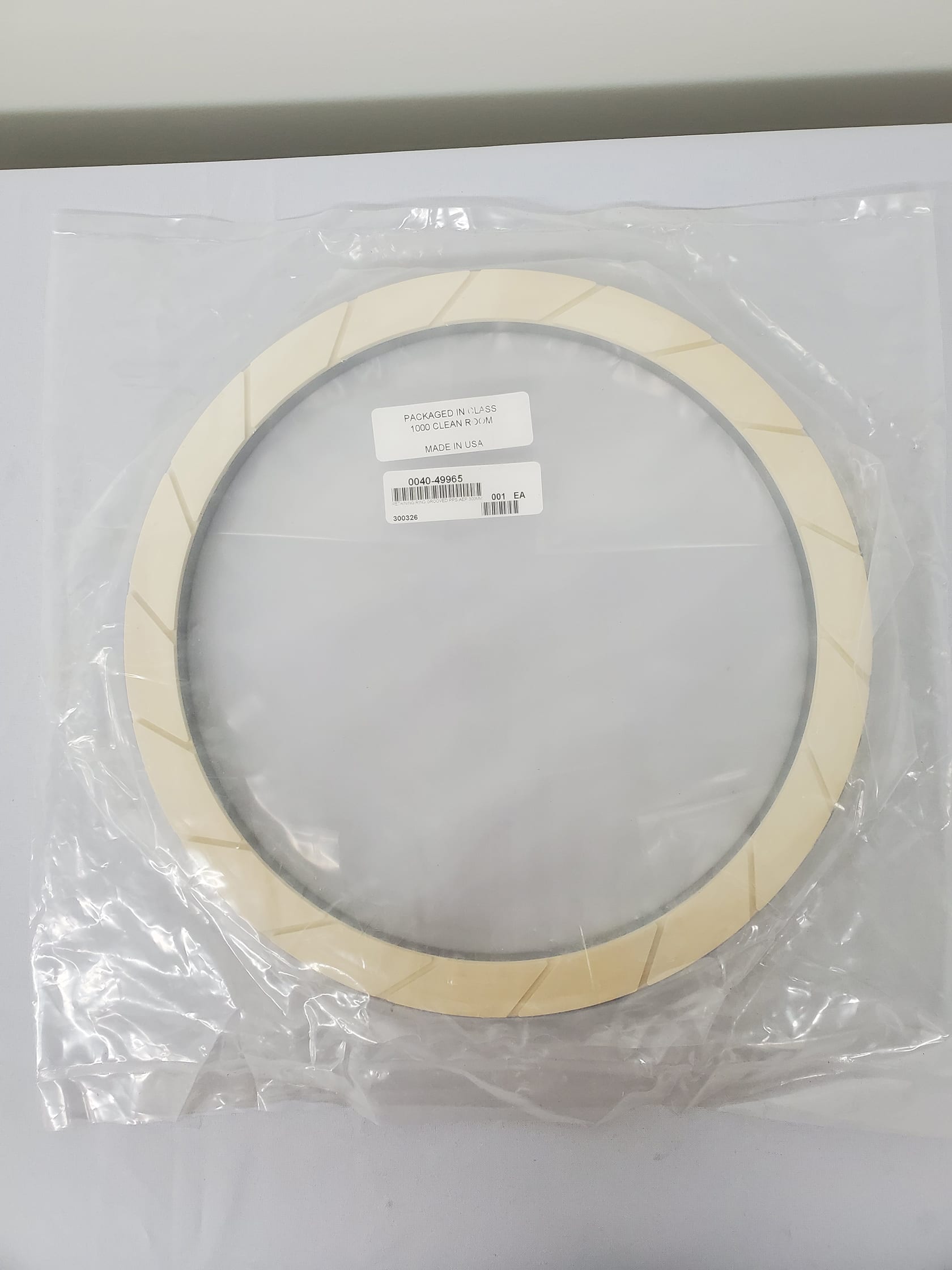 Applied Materials Grooved PPS AEP 300MM Profiler Retaining Ring For Sale