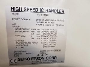 Seiko / Epson -NS 8080 -Handler -56528