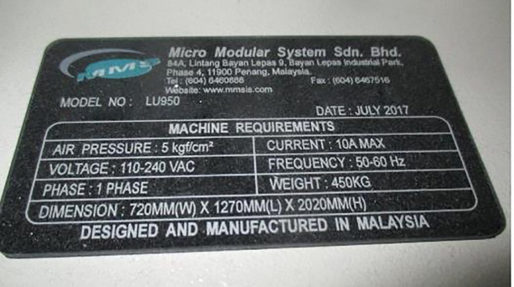 Micro Modular System LU 950 Loader 56905 For Sale