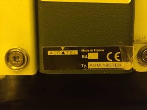 Alcatel -ASM 180 TD+ -Helium Leak Detector -56849 Refurbished