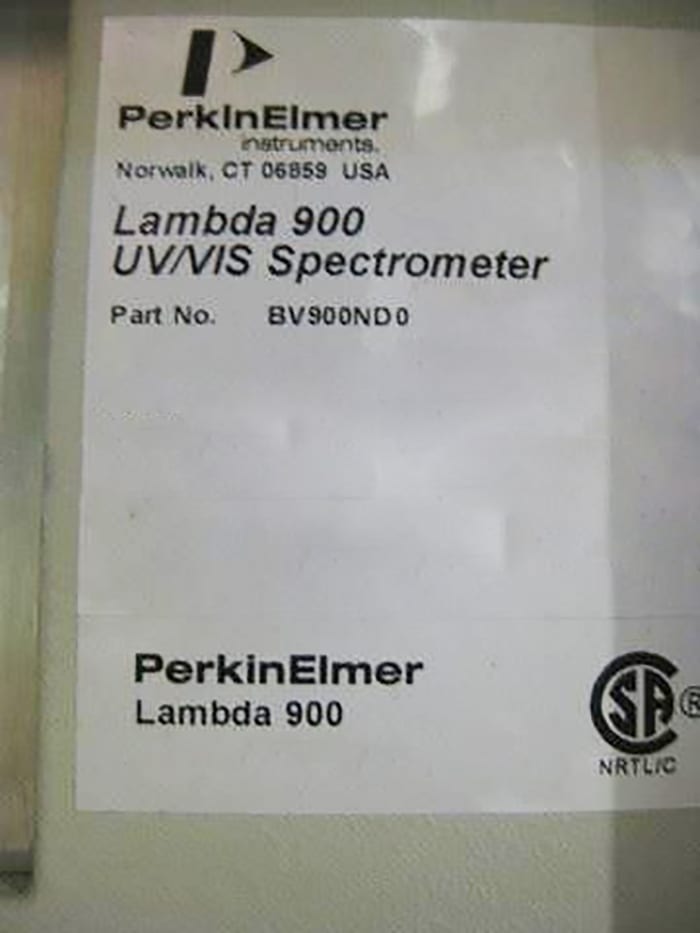 Perkin Elmer-Lambda 900-UV/VIS/NIR Spectrometer-56447 Image 1