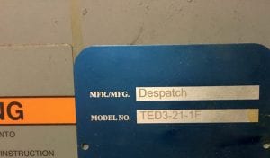 Despatch -TED 3 21 1 E -Electric Oven -56845 For Sale