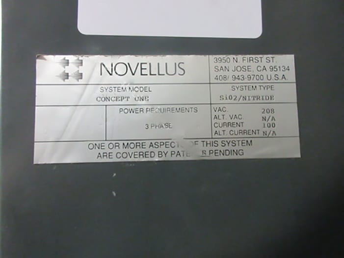 Novellus Concept One Tetraethyl Orthosilicate (TEOS) 57087 Image 2