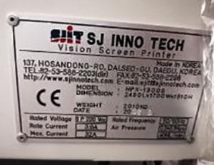 Buy SJ Inno Tech HPX 1300 S Screen Printer 57291 Online