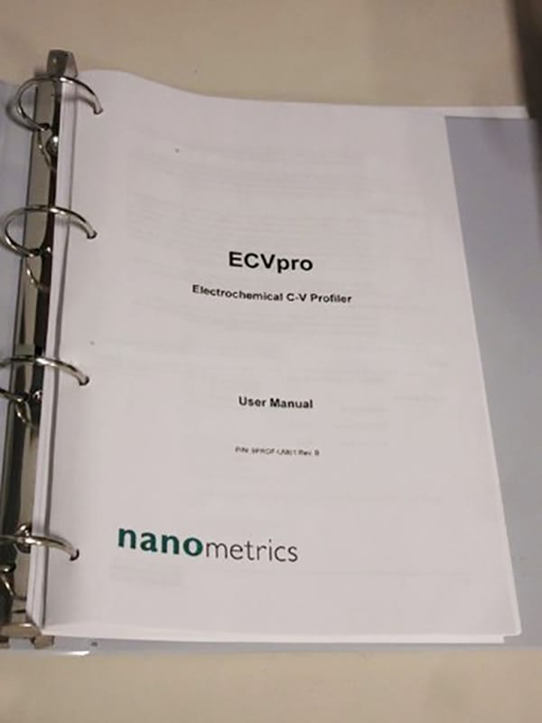 NanoMetrics ECV Pro Electrochemical Capacitance Voltage Profile 57861 Image 1