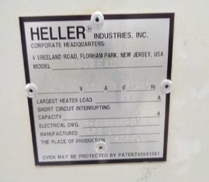 Heller 1809 EXL Reflow 57870 For Sale