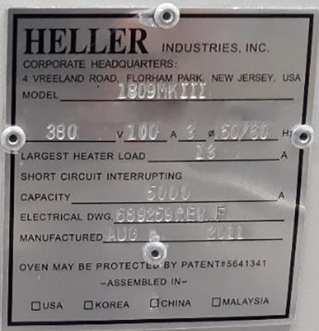 Buy Heller 1809 MK III Reflow Oven 57665 Online