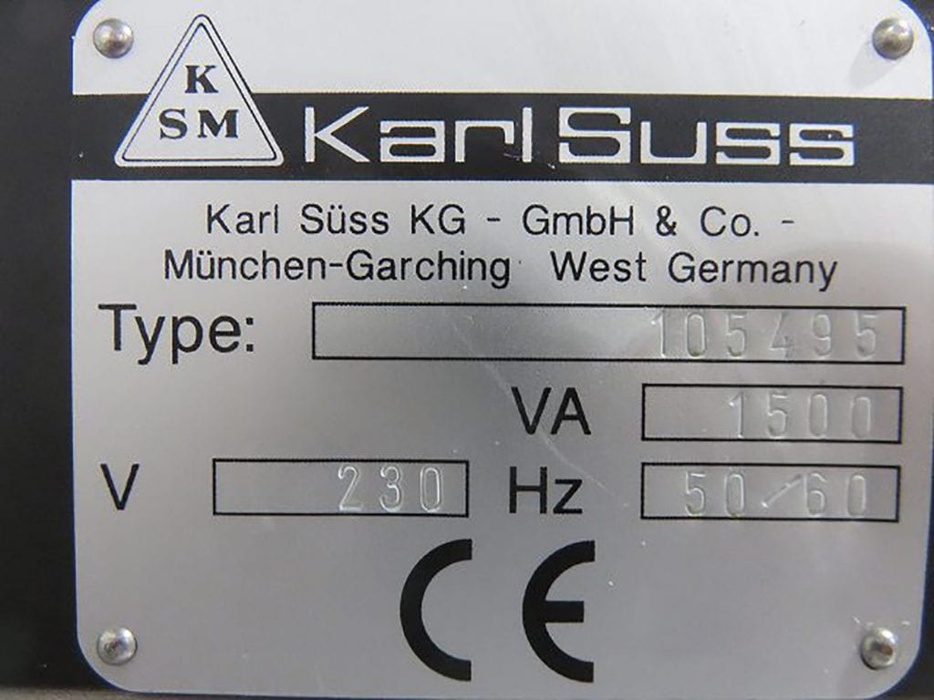 Karl Suss MA 6 / BA 6 Mask Aligner 58034 Image 5
