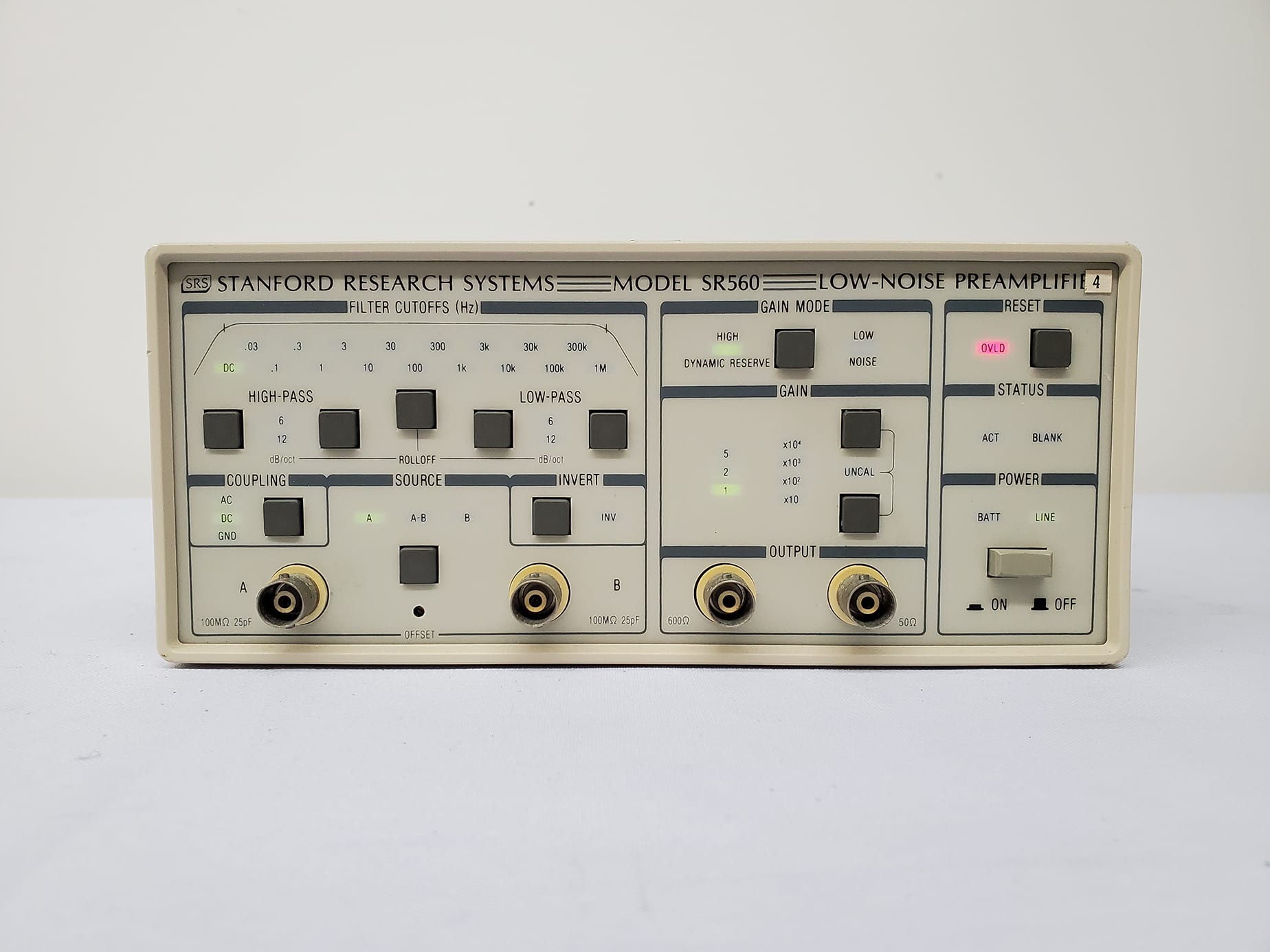 Stanford Research Systems SRS-SR 560-Low-Noise Preamplifier-59539 For Sale